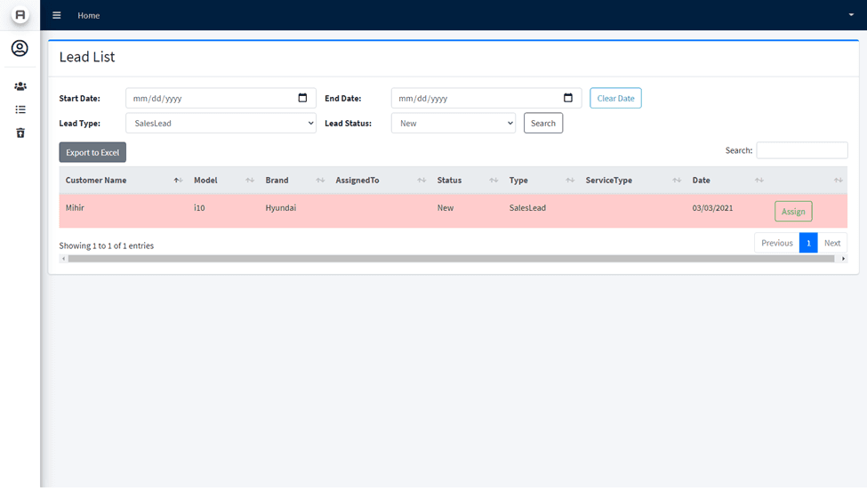 Lead Management System