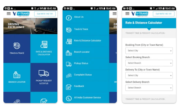 V-Trans Mobile App